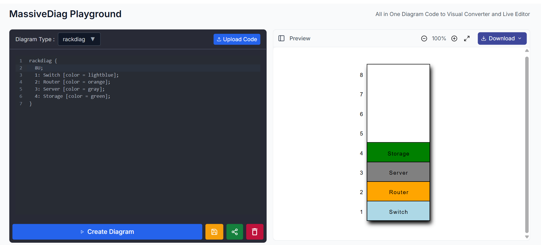 RackDiag Example