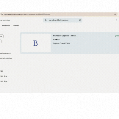 Browser toolbar showing pinned extension icon
